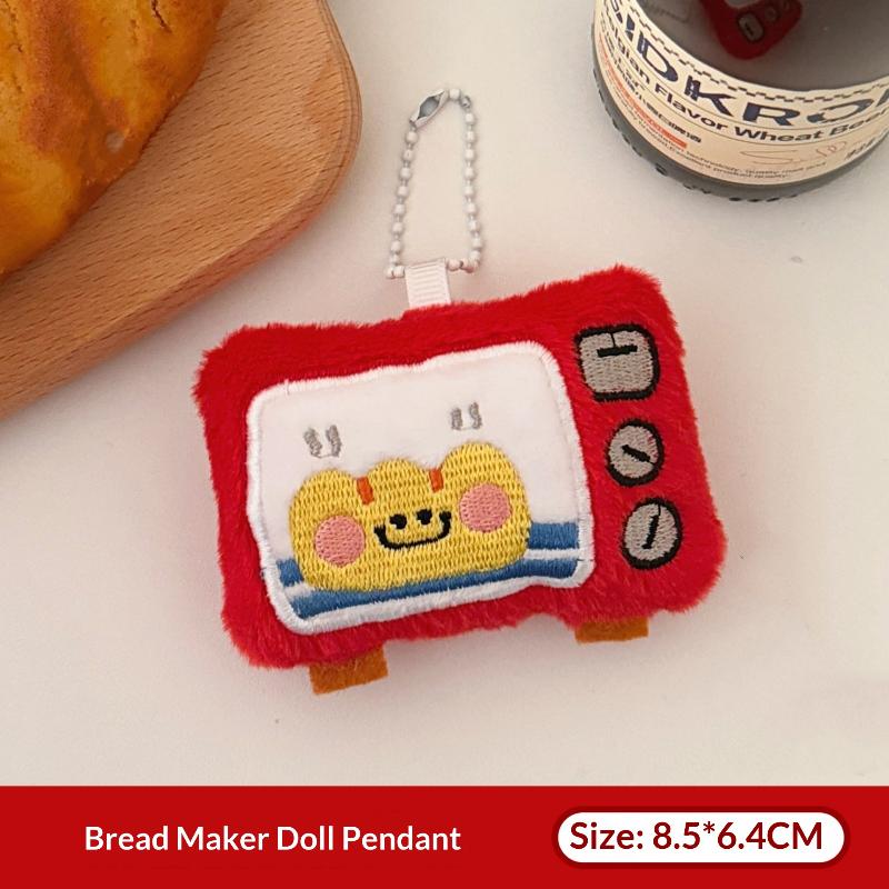 

Cute Plush Gourmet Crocodile Doll Pendant Keychain Kawaii Cartoon Bread Doll Pendant Backpack Decoration Accessories Gifts as the picture