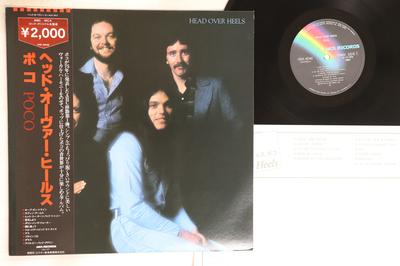 LP Record POCO  Head Over Heels VIM4046 MCA Records 1980 Japan Obi Rock Used
