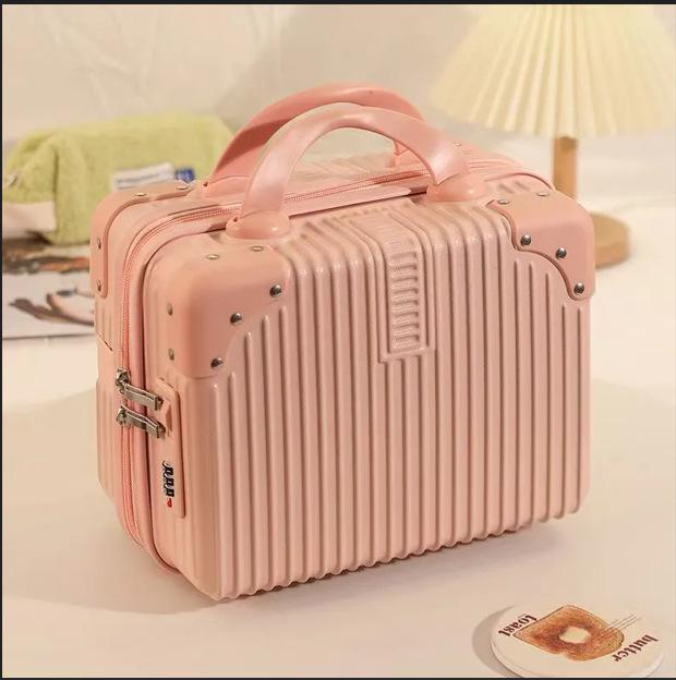 Women's Portable Makeup Tote with Lockable Storage and Carry-On Luggage Option