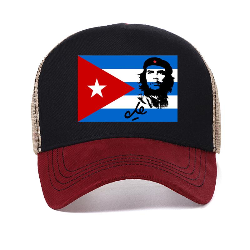 

Капелюх з принтом Че Гевари Новинка Модний Бавовняний Чоловічий прохолодний Сітчастий Дихаючий Бейсболка Регульована Snapback капелюхи че гевара Adjustable небо синє кольору