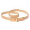 Womens Slim Alloy Buckle Belt With Leopard Print PU Leather Waistband Jeans Casual Office Wear