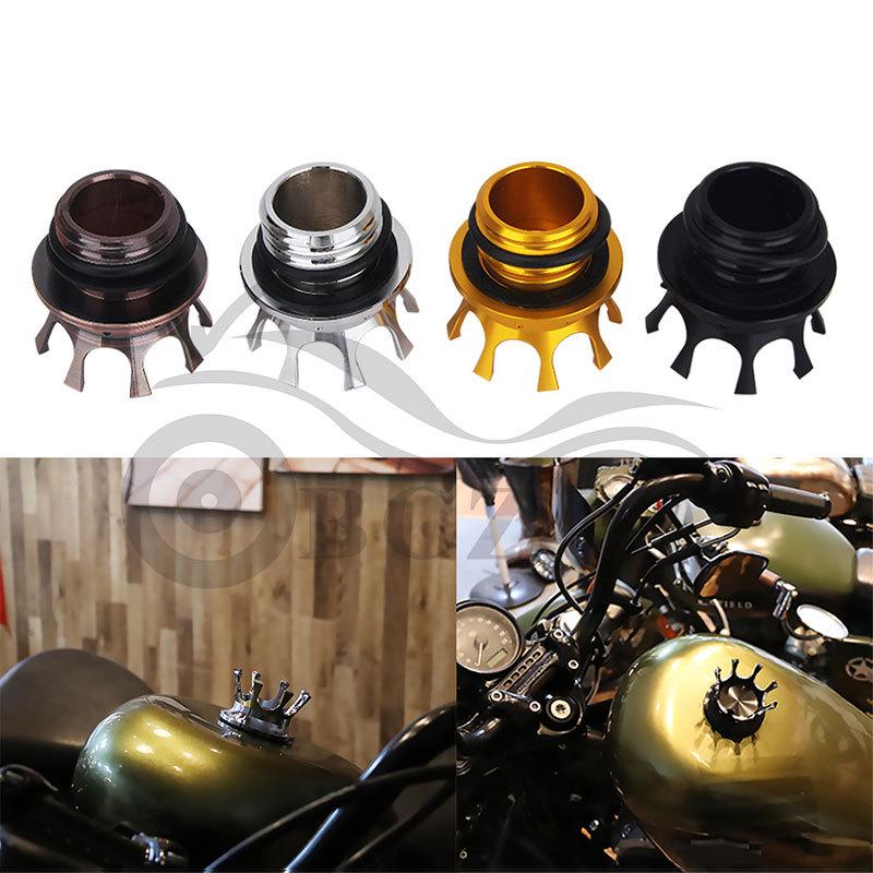 Harley XL883/1200/X48/Dyna/Bagger 250 Retro Crown Fuel Tank Cap Motorcycle Accessory