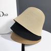 2025 Women's Trendy Summer Fisherman Hat: Sun-Protective, Foldable Straw Bucket Hat in Japanese Style.
