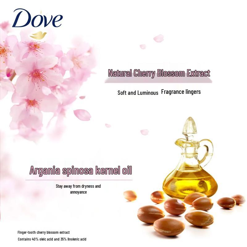 Dove Plant Extract Cherry Blossom Volumizing Shampoo & Conditioner Set