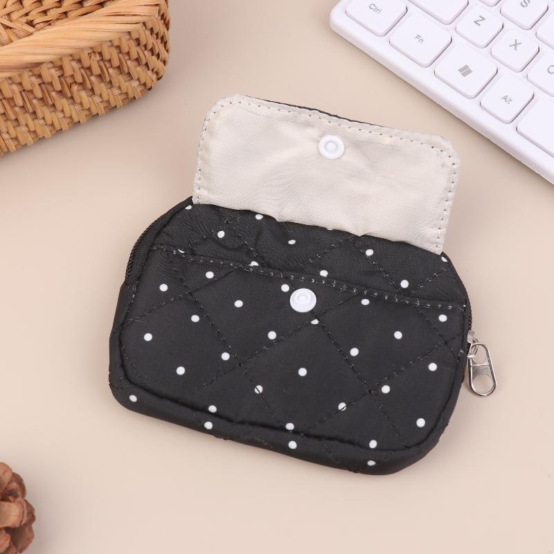 INS Polka Dot Storage Bag Multi-Functional CCD Camera Pouch Cute Coin Card Key Wallet for Daily Use Accessory