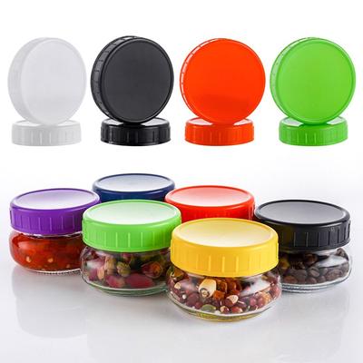 Leak-proof Plastic for Wide Mouth Jar Reusable Good Seal Mason Jar Lid Seal Bottle Cover 70mm 86mm