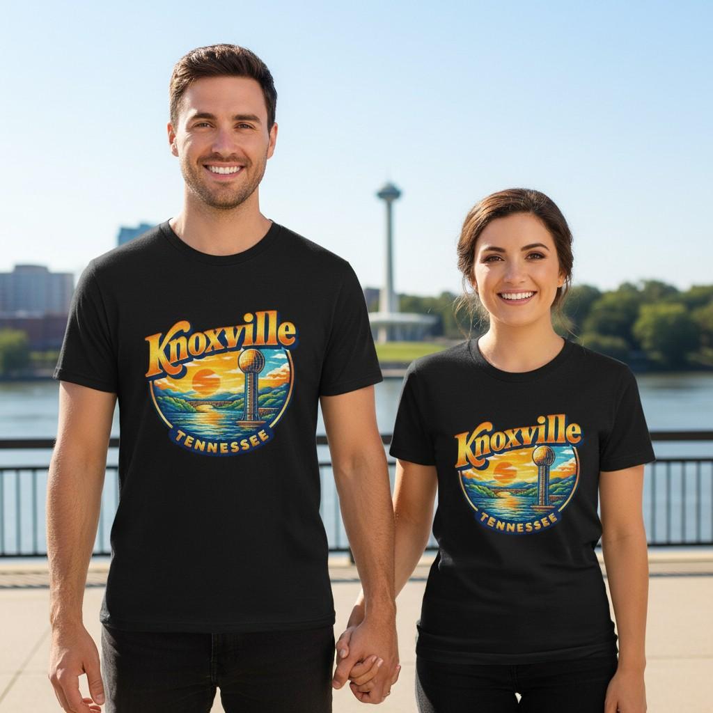 Knoxville Tennessee skyline tee | Sunset cityscape shirt M