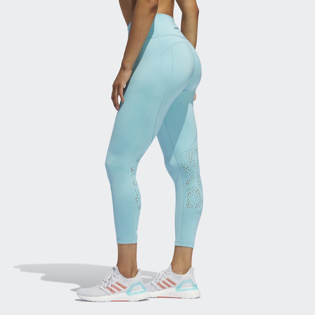 Adidas Believe This 2.0 Primeblue Solid Color High-Waisted Nine-Point Sports Pants Women Pants Vibrant-Blue FP6824