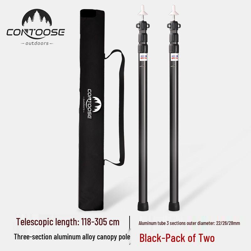 Teleskopická hliníková tyč pro markýzu/stan 2,4M – Lehká, odolná a rozšiřitelná