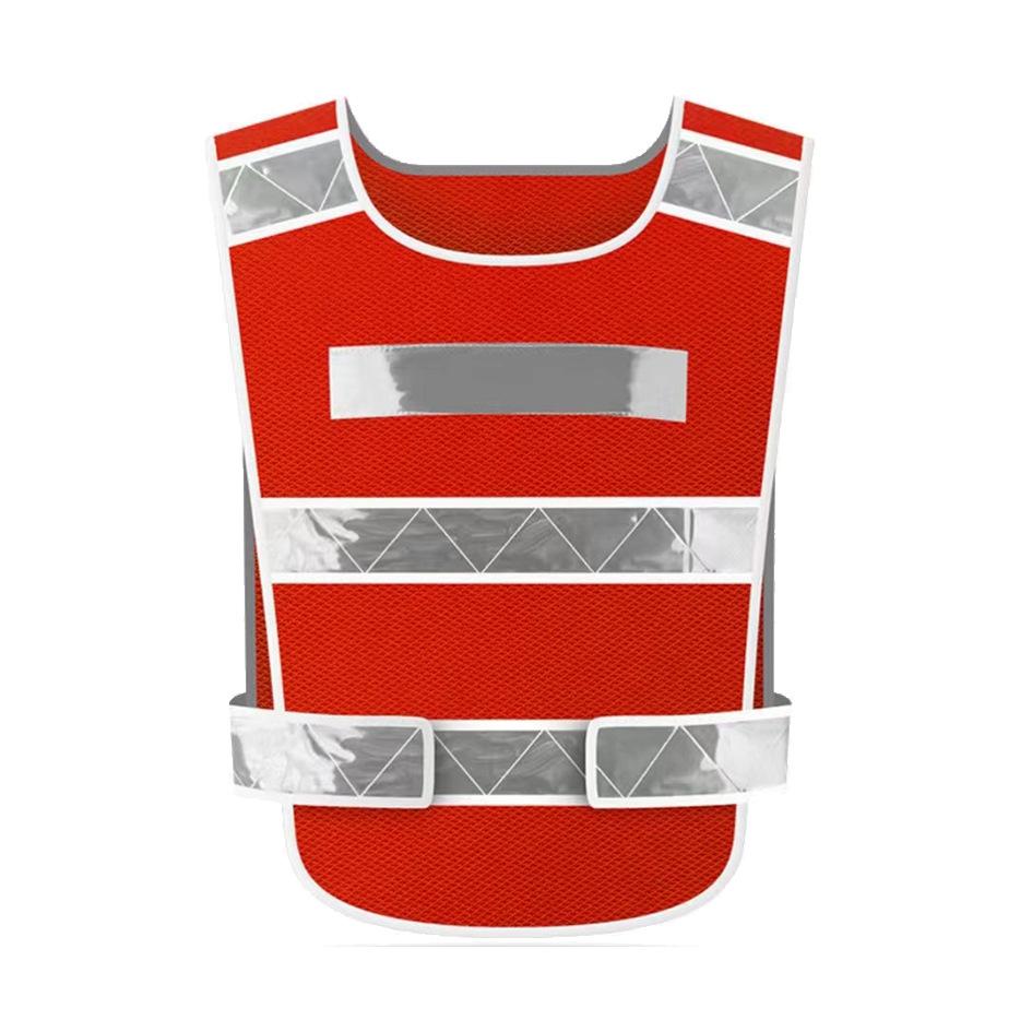 Флуоресцентный светоотражающий сетчатый сигнальный жилет для дорожного движения и дорожного строительства