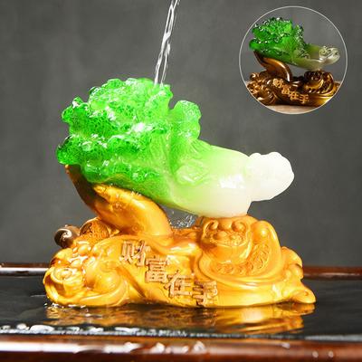 Ornements de compagnie à thé créatifs changeant de couleur, objets exquis qui peuvent nourrir et attirer la richesse, chou, gourde, décorations