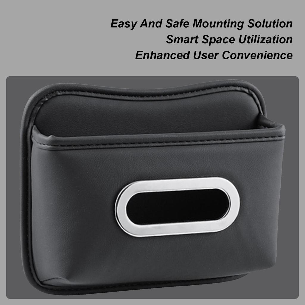 Car PU Leather Tissue Holder Space Saving Soft Organizer Console Napkin Case Organizer For Family Home Cars Vehicles Interior