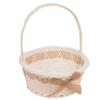 Beautiful Hand Made Storage Baskets With Handle Wicker Flower Basket  For Plant Home Wedding