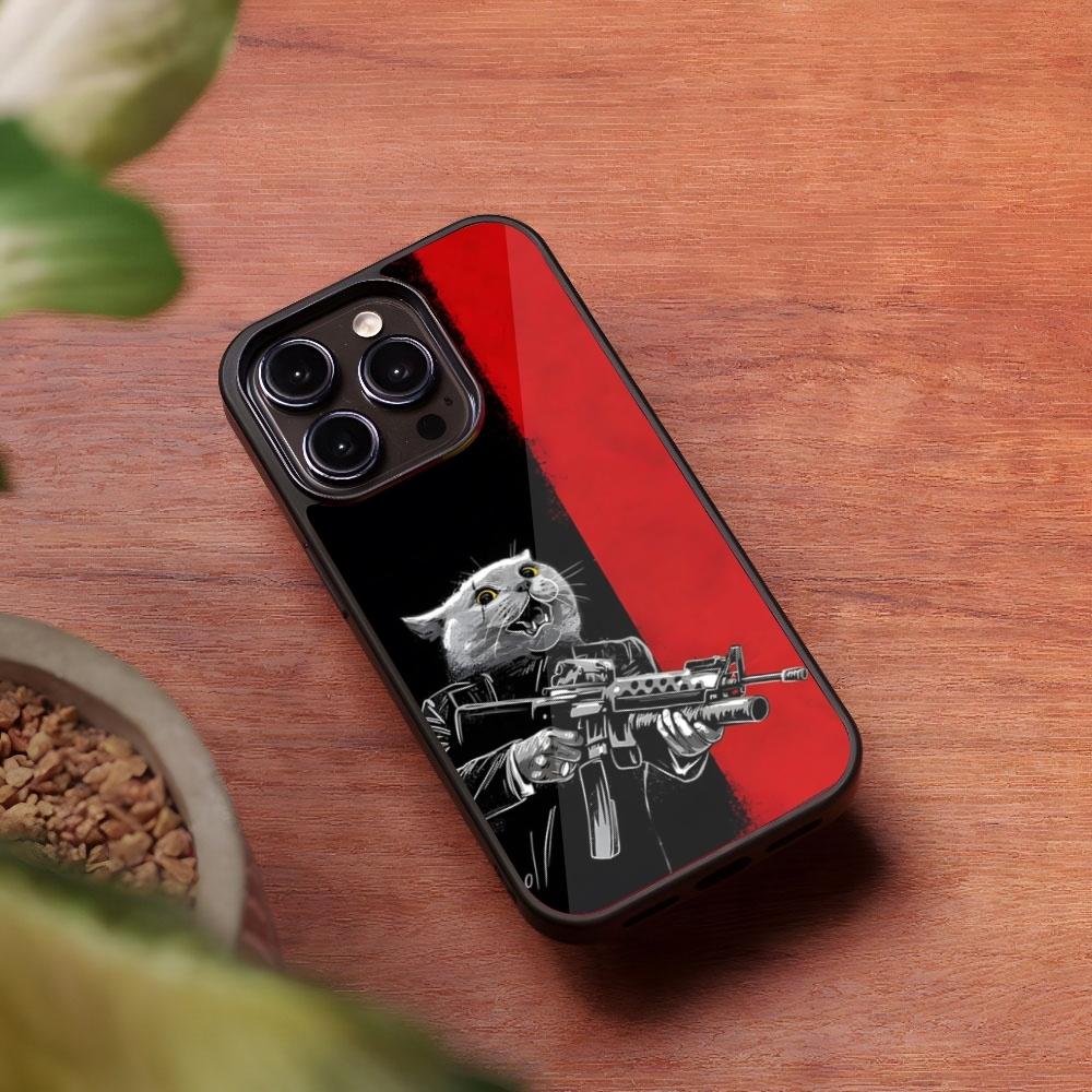 

Милый Кот-Джентльмен Детектив Чехол для Телефона для Iphone 16 15 14 13 Pro Max 12 11 Mini 7 8 Plus Se Xr X Xs Fundas Оболочка PC+TPU Чехол iphone 14plus