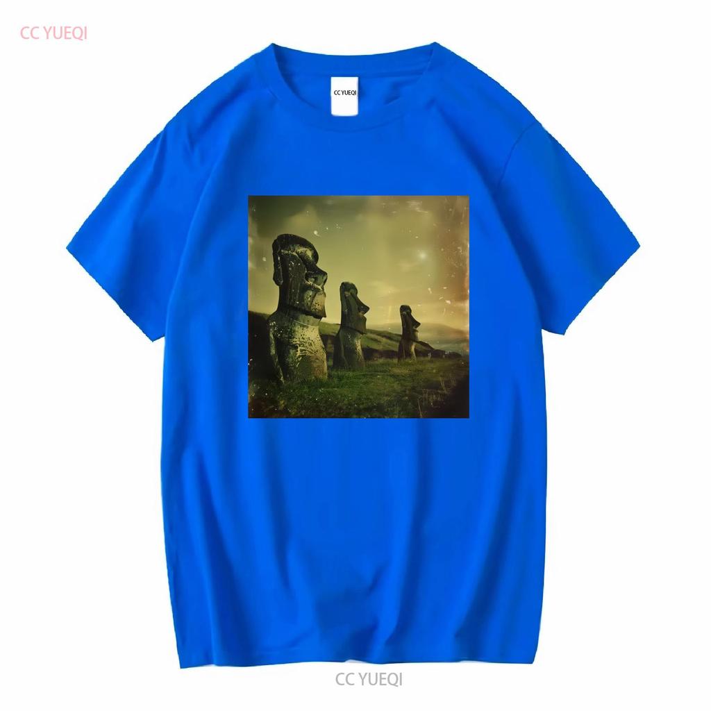 Easter Island Heads T Shirt Moai Statue Rapa Nui Historical Ancient Souvenir Polynesian Heritage long or short sleeves vintage