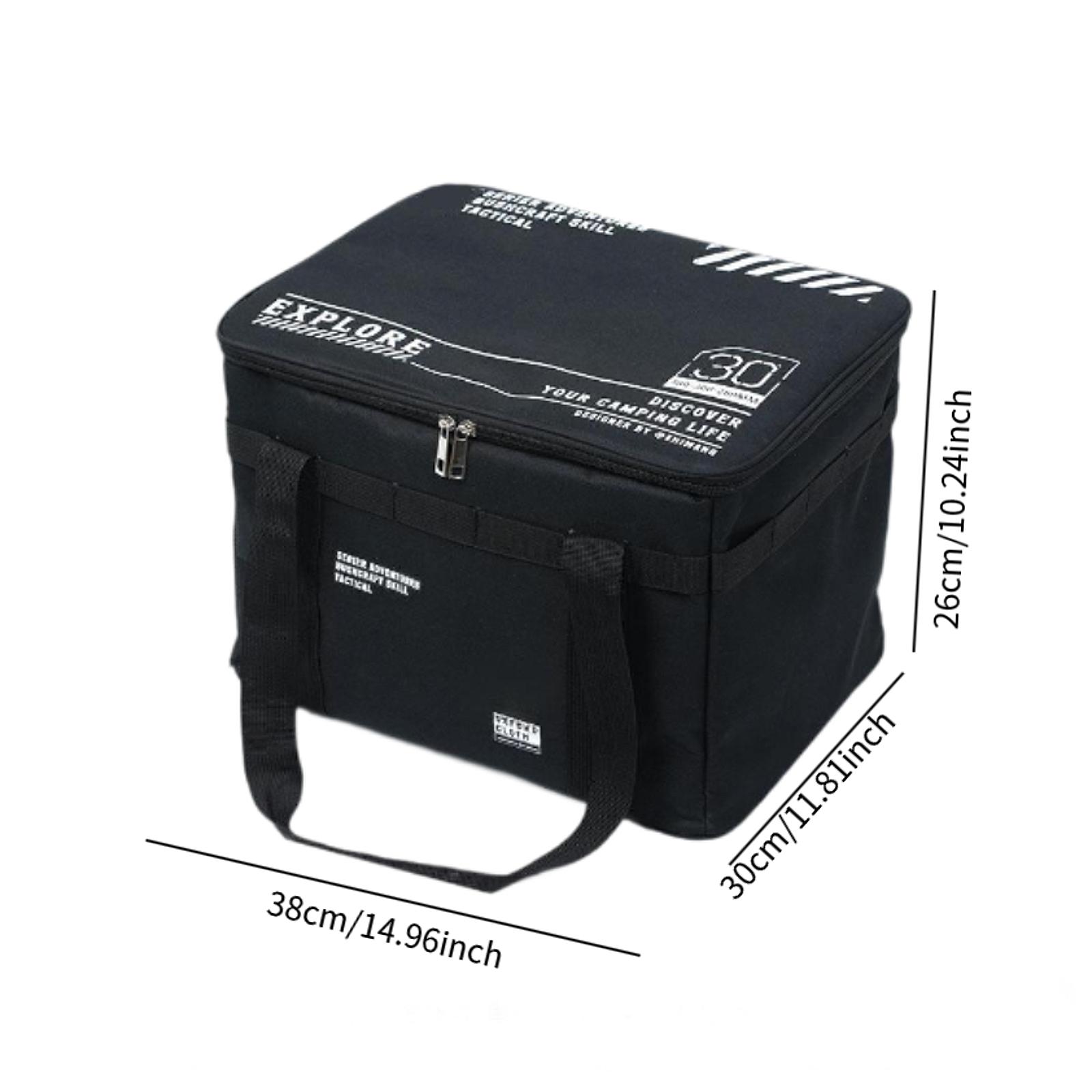 

Camping Storage Bag with Hanging Holes with zipper large Protector Camping Lantern Bag for Hiking Fishing Travel Camping BBQ чёрный