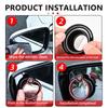 2pcs Car Round Frame Convex Wide-angle Rearview Auxiliary For Alfa Romeo 159 Giulietta Giulia 147 Mito 156 159 166 GT Stelvio