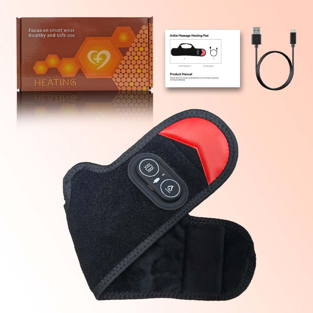 

Infrared Ankle Heat Protector with 36 Red Light Beads for Massage and Physiotherapy (660/850nm) Built-in 3000mAh Battery чорний