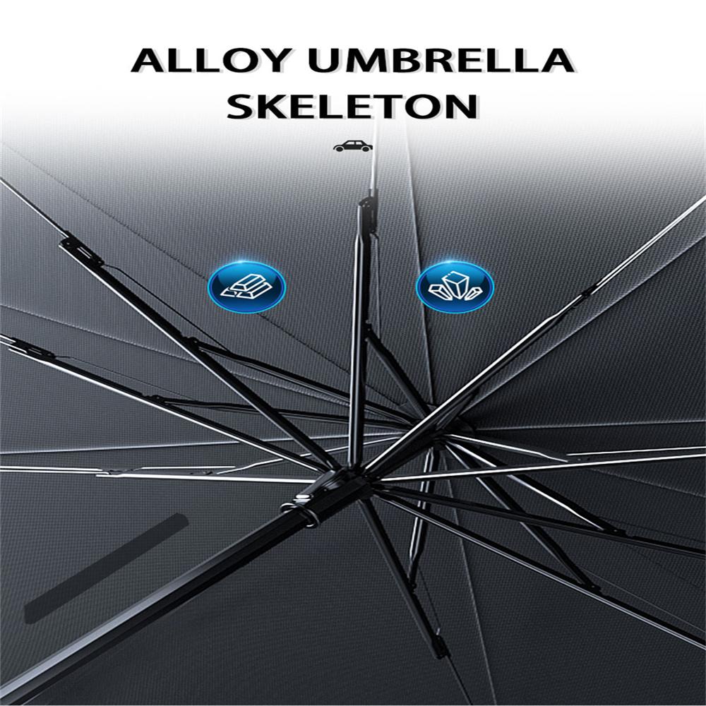 Titanium Upgraded Car Windshield Sun Shade Umbrella 7-Layer UV Blocking Sunshade