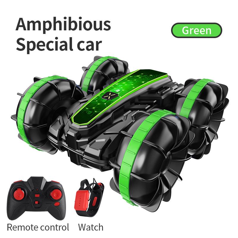 Rc Car Amphibious Remote Control Stunt Car Vehicle Double-sided Flip Driving Drift Outdoor Beach Toys for Boys Children's