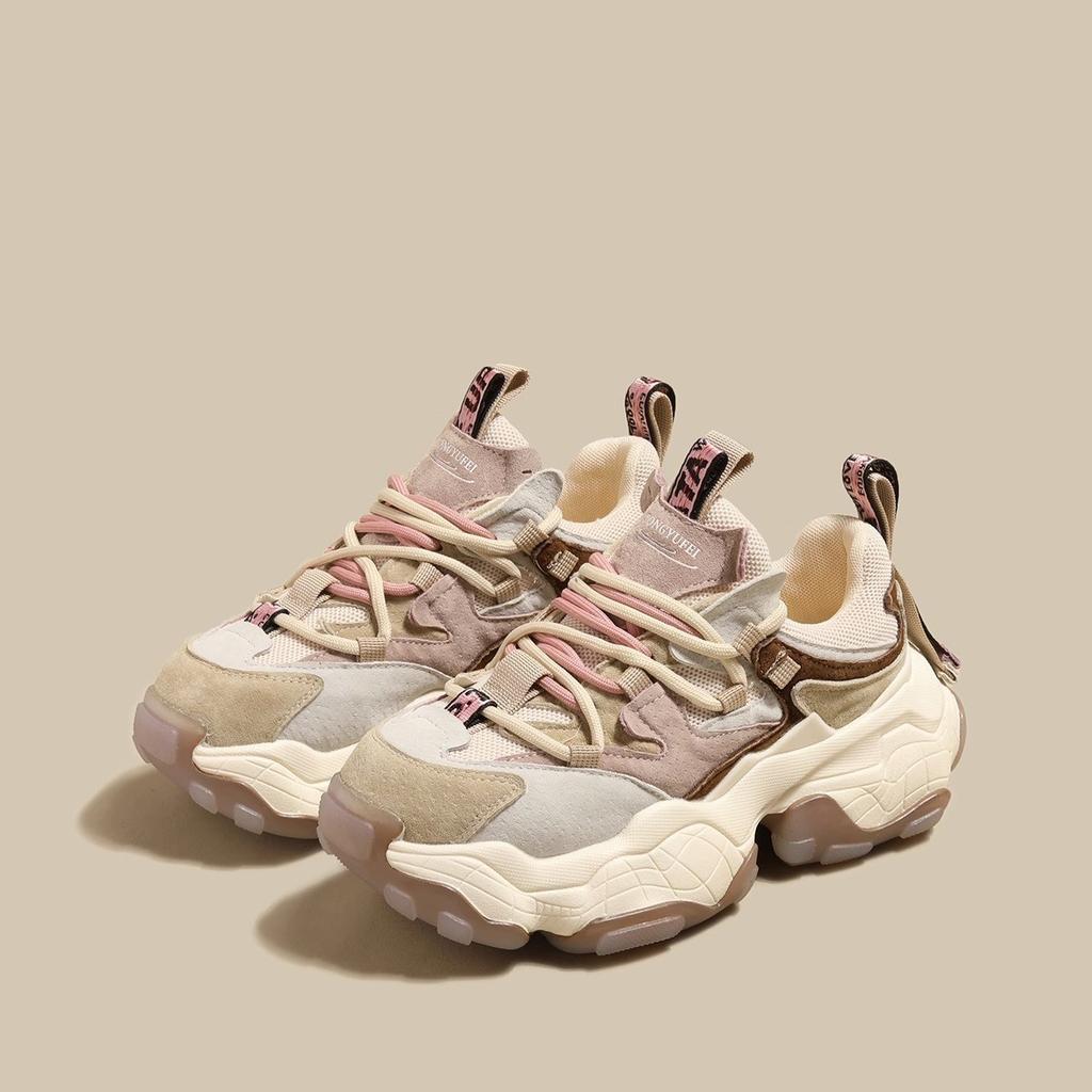 Δερμάτινα παπούτσια αύξησης ύψους γυναικεία εξειδικευμένα ανοιξιάτικα και φθινοπωρινά νέα ευέλικτα παπούτσια παιδικά casual παπούτσια πλατφόρμας αθλητικά παπούτσια γυναικεία παπούτσια