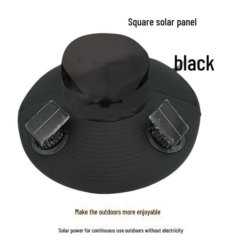 Ronglv Solar Powered Dual Fan Cooling Sun Hat