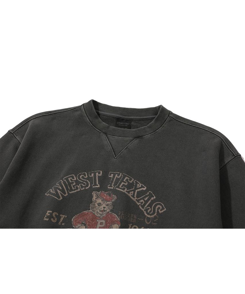 CPGN STUDIO Westtom Pigment Sweatshirt Smoked Black