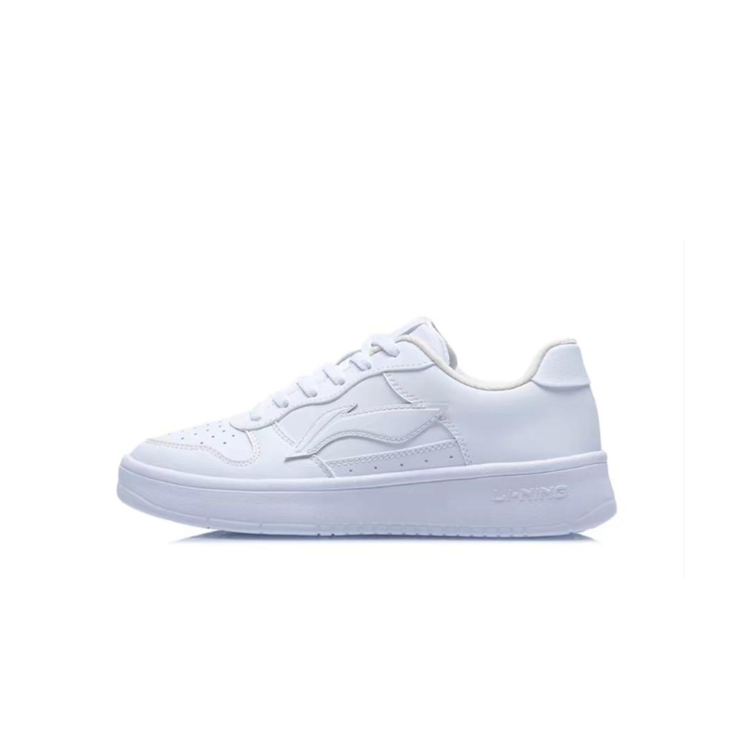 Li Ning Floating Boat Cushioning, Wear Resistant Low Top Skateboard Shoes Men's Pink White AGCS419-1(Team202-)