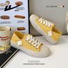 One Pedal and Two Wear Board Shoes, Comfortable and Lightweight, High-end Yellow Shoes, Women's Summer Minimalist Style Solid Color Casual Shoes