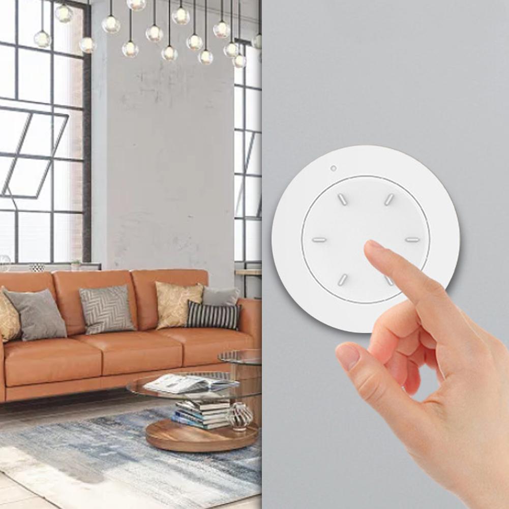 For Zigbee Smart Knob Switch with Remote Control and One Touch Operation Streamlining Smart Home Lighting Adjustments