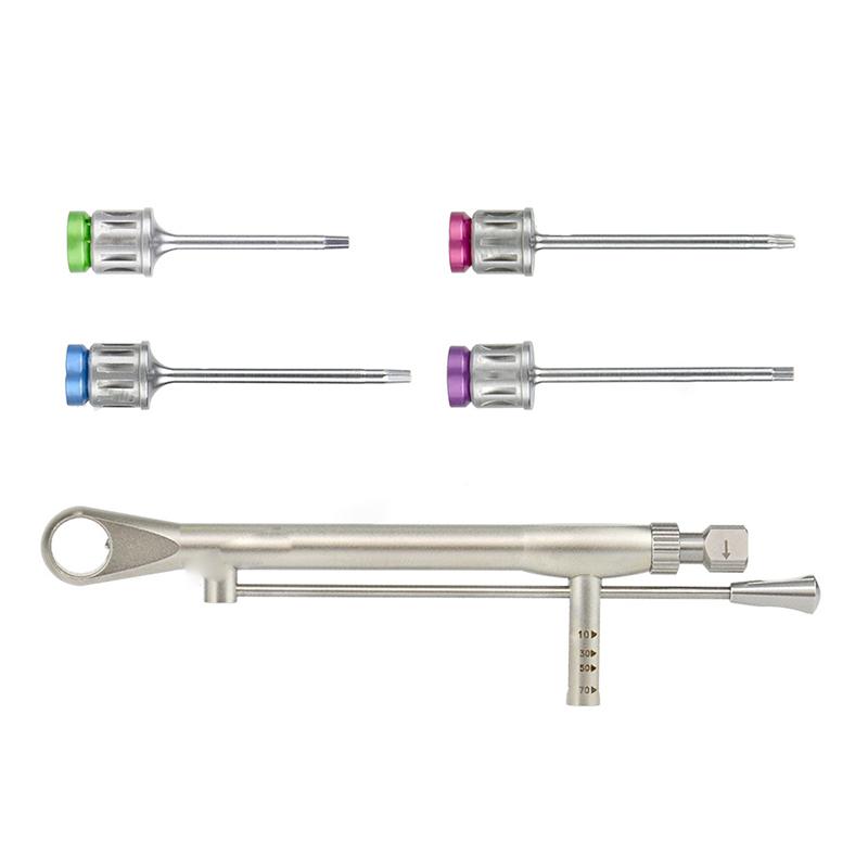 Cheie universală pentru șurubelniță dinamometrică pentru implanturi dentare, stil lung, restaurare cu clichet, instrument de implant stomatologic