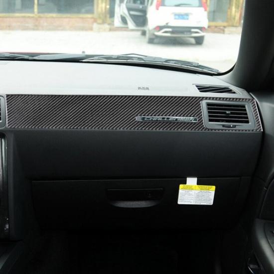 Carbon Fiber Co-pilot Console Dashboard Cover For Dodge Challenger 2008-2014