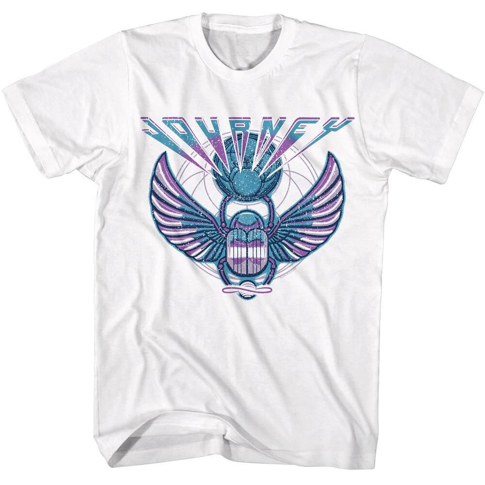 Journey 3 Color Scarab Men s T Shirt Rock Band Music Merch XL