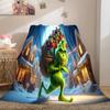 Christmas Gift Comedy Movie How the Grinch Stole Christmas blanket home warming, four season bed decoration sofa cover flannel throwing blanket K6