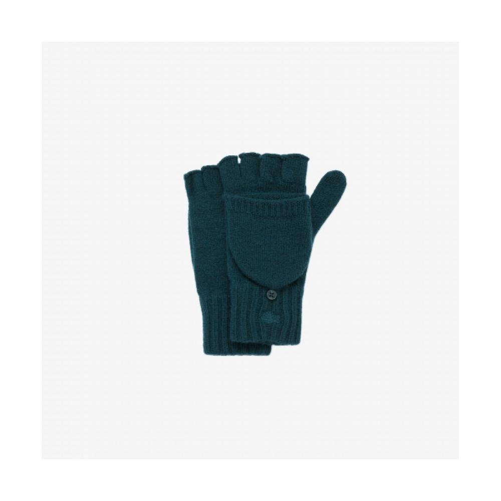 

LacoSte Women S Wool Mitty Knitted gloveS [deep Green] 0TU