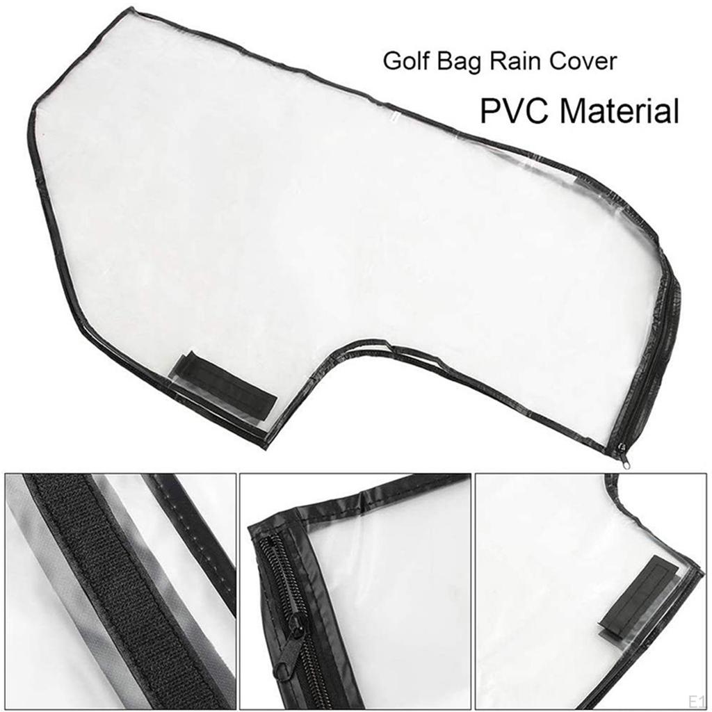 Golf Bag Rain Cover,Waterproof,Hood,Accessories Heavy Duty Lightweight Clear Protector