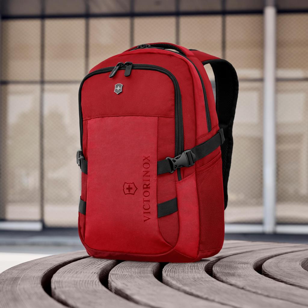Victorinox Vx Sport EVO Compact 20L with Laptop Bottle and Trolley Red Backpack, Multifunctional, Capacity, 16-inch Sleeve, Holder, Sleeve, (Product