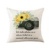 Pillow Cover Sunflower Cartoon Bee Home Decoration Cushion Cover Nordic Style Sofa Pillow Cover