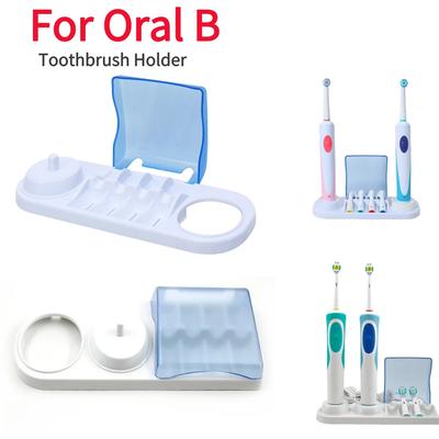 Elektrisk tannbørsteholder for Oral B tannbørster, Organiseringsoppheng, Baderomsorganisator med 4 børstehodeorganiseringsbokser