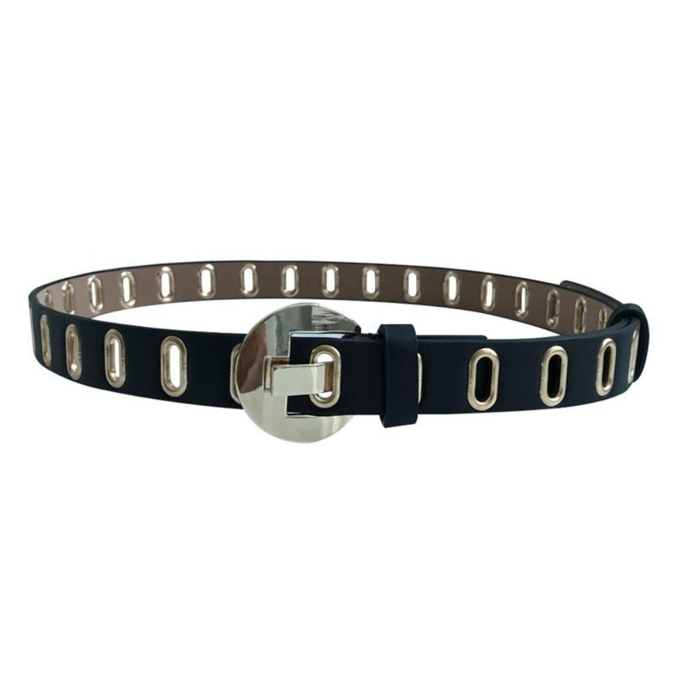 Alloy Pin Buckle Belt PU Leather Waist Strap Fashion Waistband  Decor Accessories
