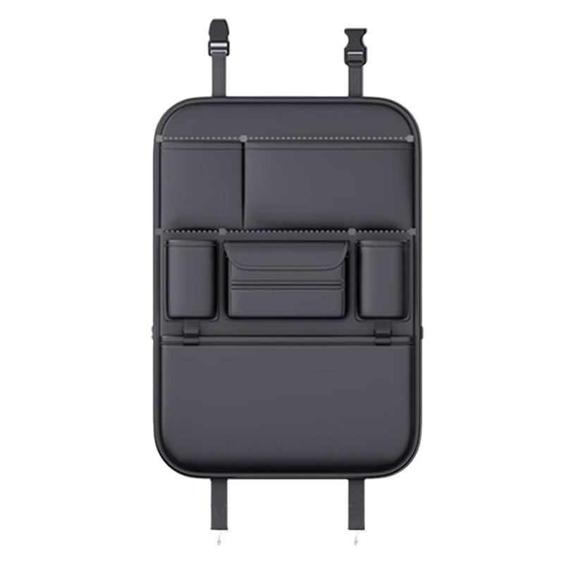 SEAMETAL High-Capacity Car Seat Back Storage Bag Anti Kick Pad Multi-Pocket Backseat Organizer Bag Hanging Car Storage Pocket 1 pc