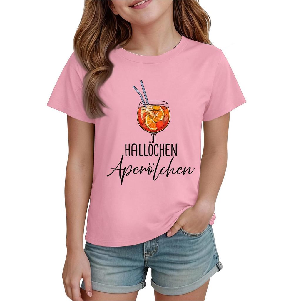 Printed Fashion Casual Short-Sleeve Tops For Boys And Girls