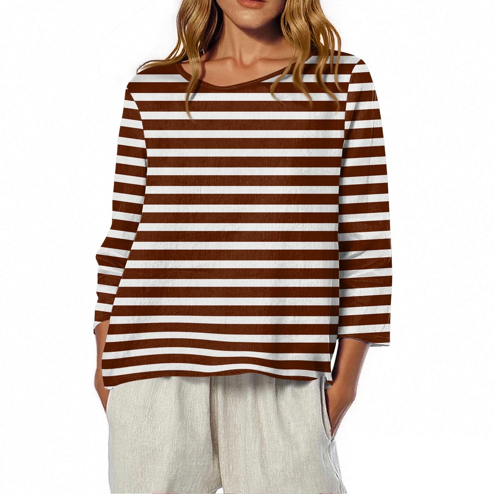 

Женская футболка с круглым вырезом и рукавом 3/4 с принтом XXXL винный