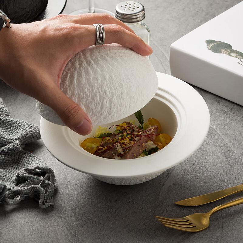 Starry Light Spherical Ceramic Serving Bowl