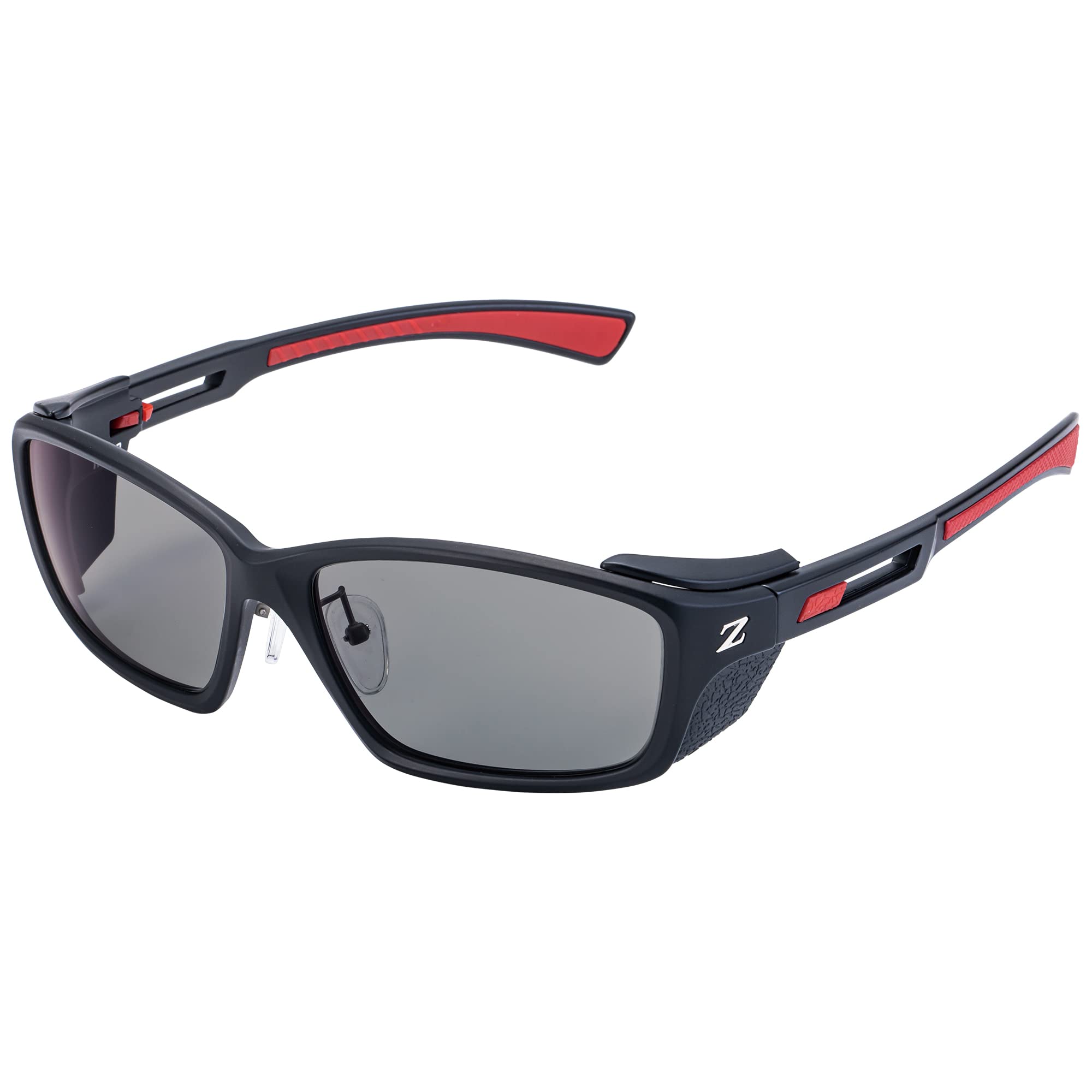 

Zeque Polarized Sunglasses HOVER Matte Black Red TRUEVIEW F-1974 &