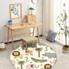 Kinder Cartoon Runder Teppich Tier Puzzle Spiel Lernen Baby Crawl Matte Spielerische Runder Teppich Weiche Raumdekoration Alfombra