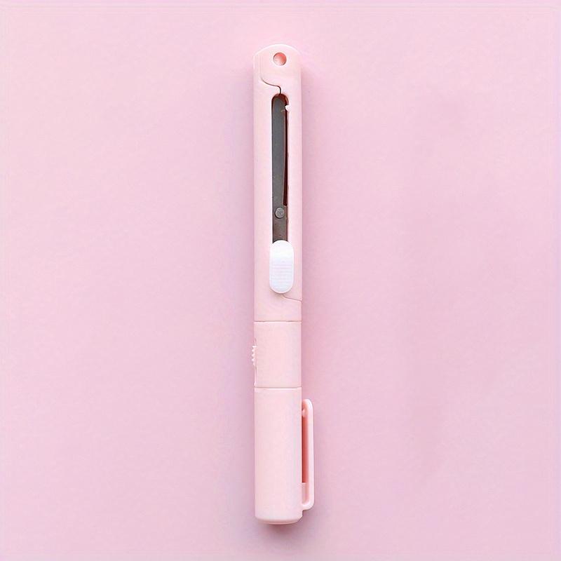 1pc Compact 2-in-1 Foldable Scissors & Pencil - Portable Iron Utility Knife for Safe, Precise Crafting and Journaling