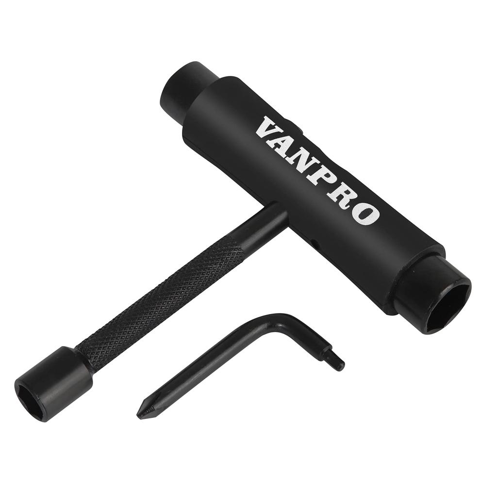 Vanpro Skateboard Versatile and Skateboard Maintenance Kit with Allen Wrench and Phillips Screwdriver All-in-One Tool, Portable, Multi-Function