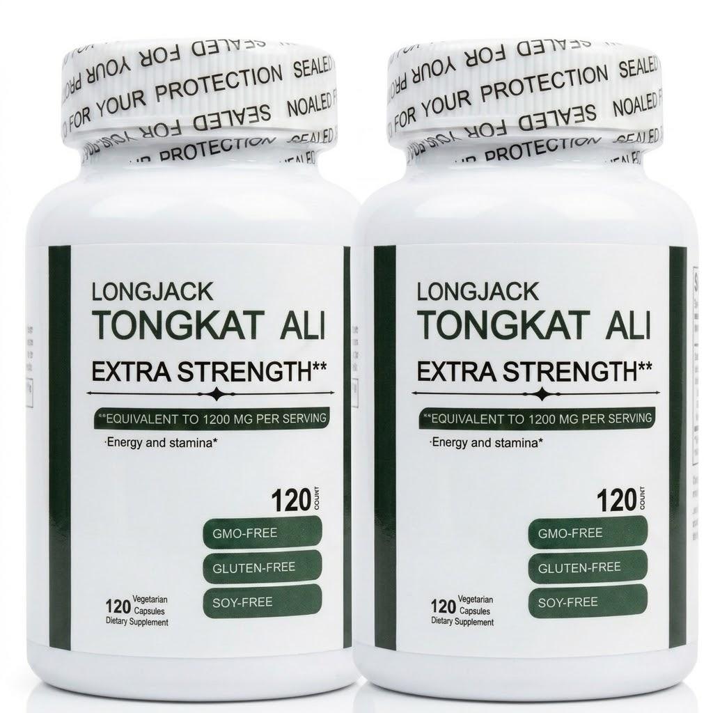 Longjack Tongkat Ali Forza Extra – Per Energia Naturale & Supporto alla Resistenza | 120 Capsule Vegetali