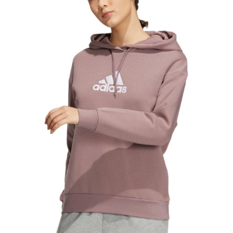 Adidas Sweatshirts Women's Pink Hooded Moderate Regular HM7073